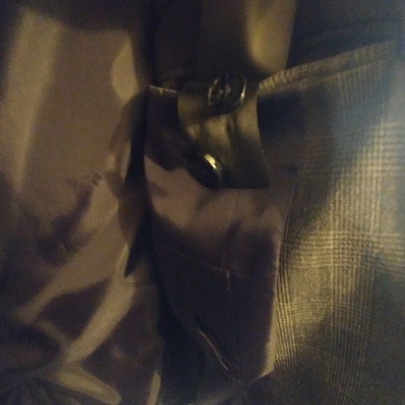 H&M Dark Gray Checked Blazer Jacket Muscle Fit in Super Skinny - Picture 12 of 14